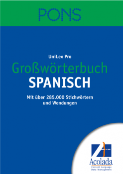 PONS Großwörterbuch Spanisch DE-ES, ES-DE UniLex Pro DOWNLOAD